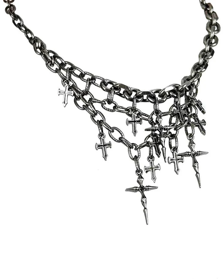 Minimalist Irregular Chain Necklace - Image 3
