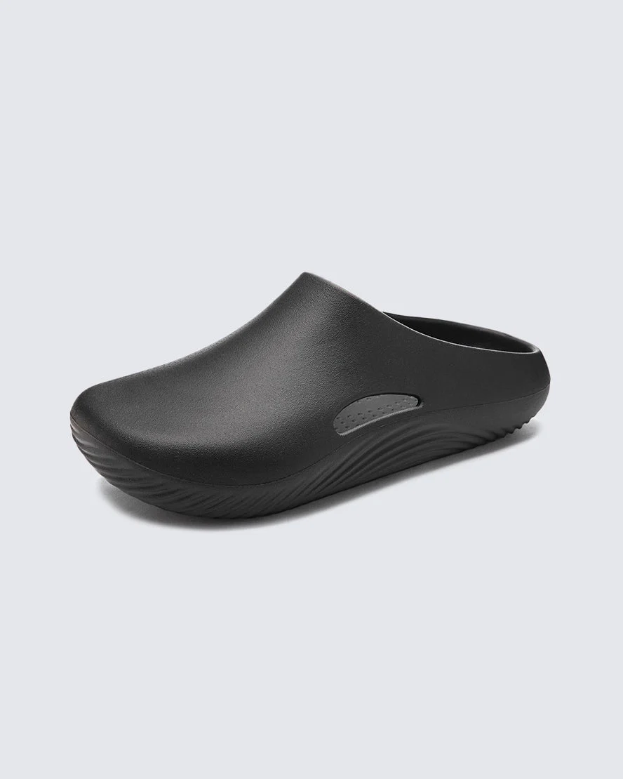Minimalist Wave Sole Slip-On Sandals - Army Green - Image 2