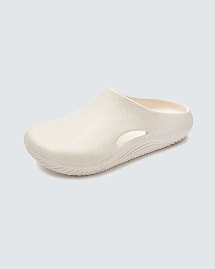 Minimalist Wave Sole Slip-On Sandals - Army Green - Image 3