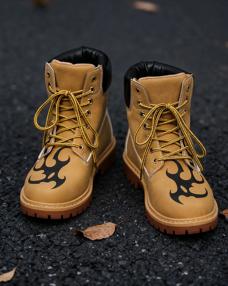 Motorcycle High-Top Martin Boots for Men - Image 4