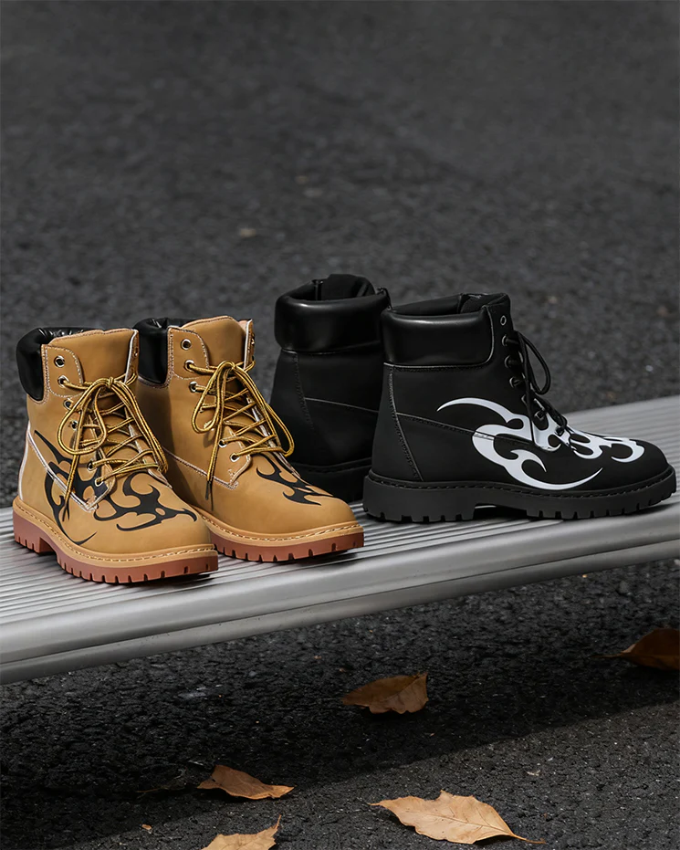 Motorcycle High-Top Martin Boots for Men - Image 6