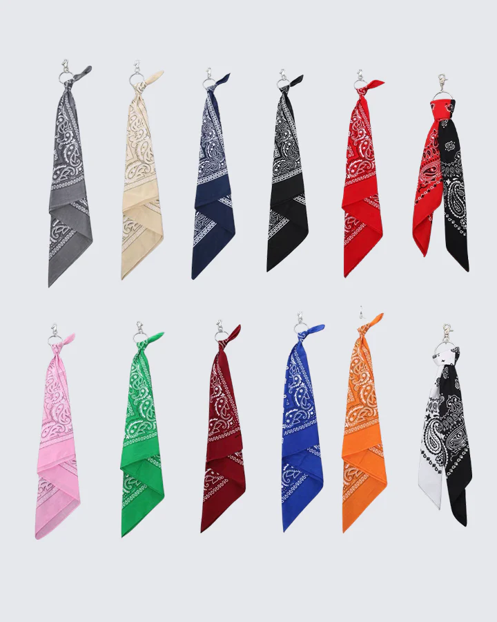 Multi-Color Paisley Bandana Layered Streetwear and Hip-Hop - Image 2