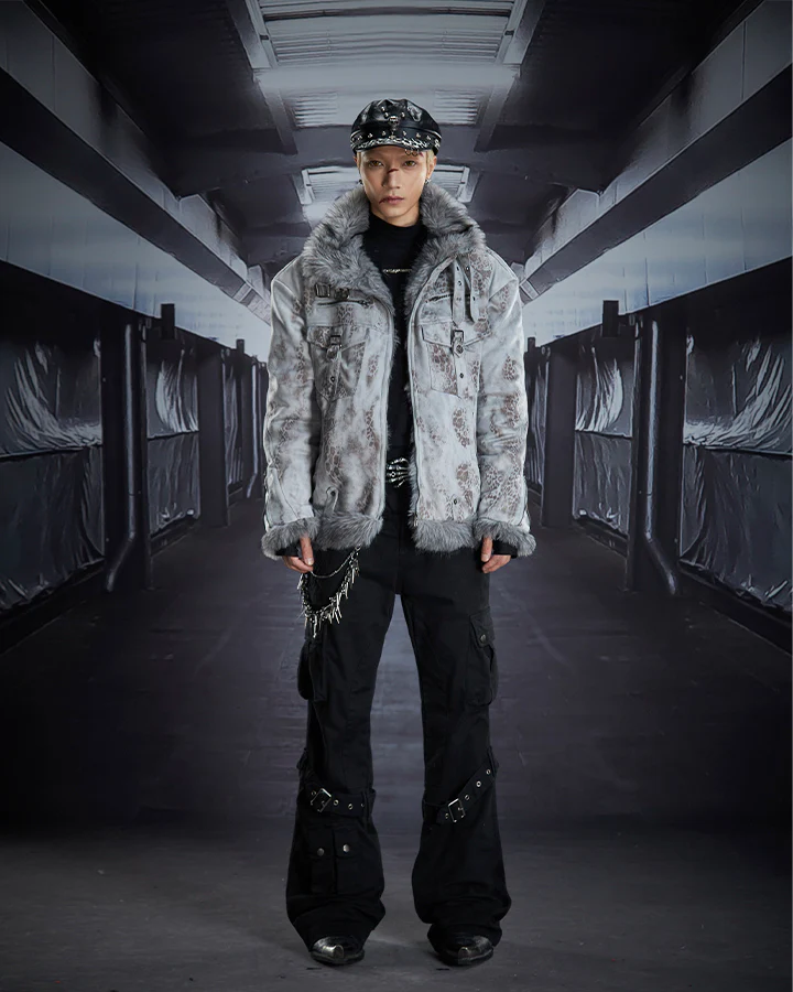 Multi-Pocket Buckle Cargo Flare Pants - Image 10