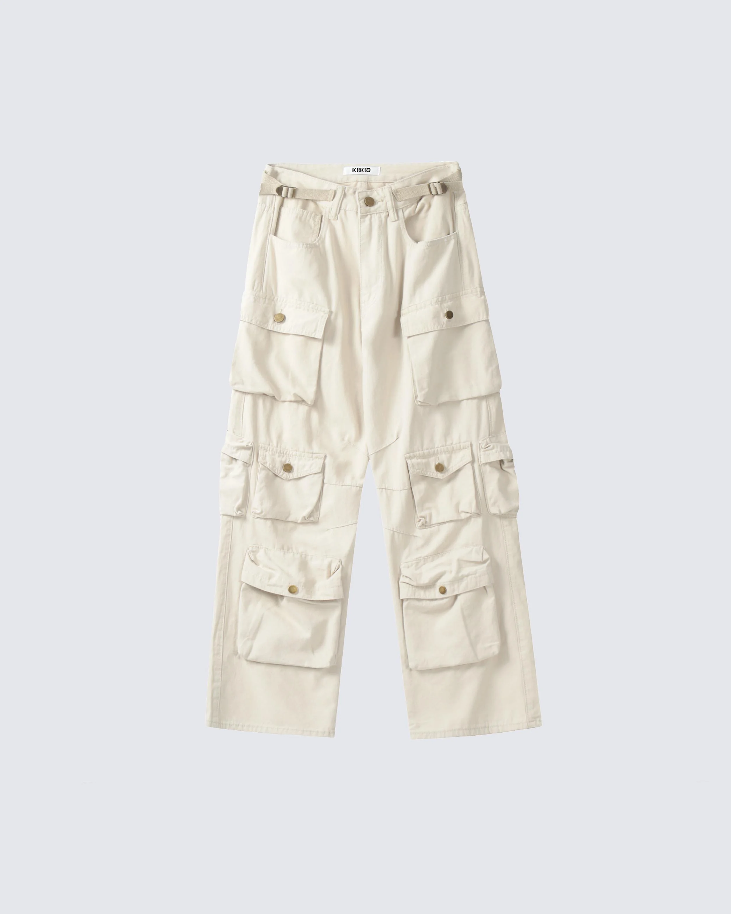 Multi-Pocket Straight-Leg Workwear Jeans - Image 3