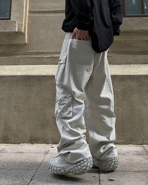 Multi-Pocket Straight-Leg Workwear Jeans - Image 7