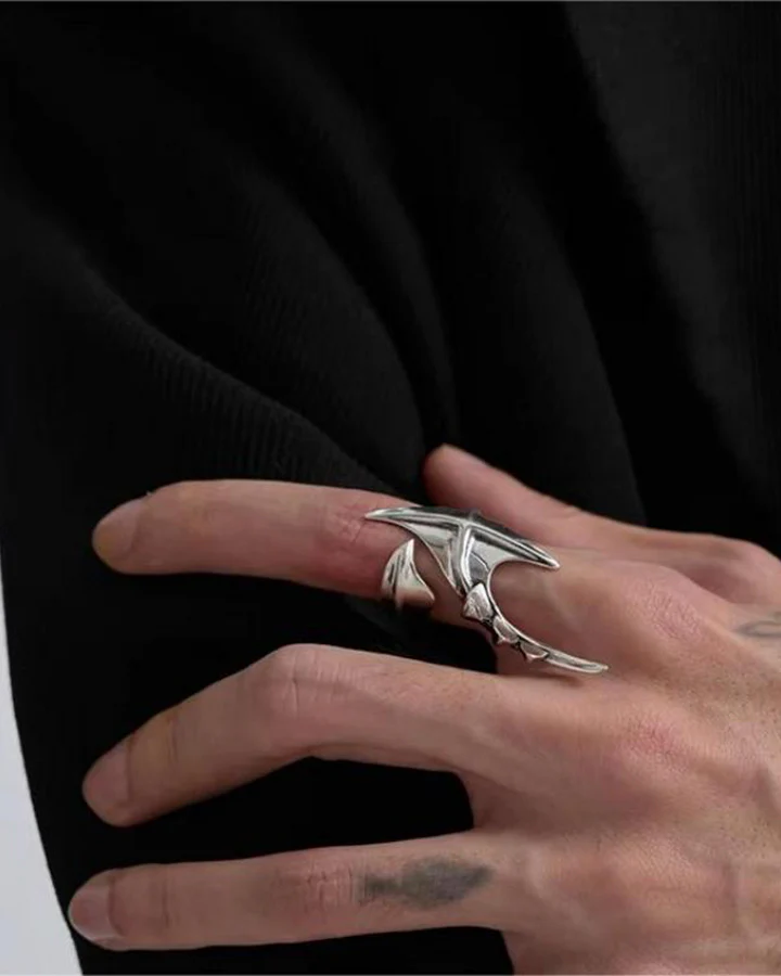 New Abstract Irregular Creative Ring - Image 4