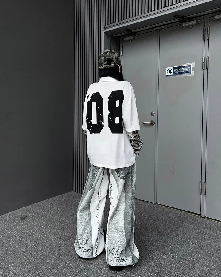 New American 3D Print Wide-Leg Pants - Image 10