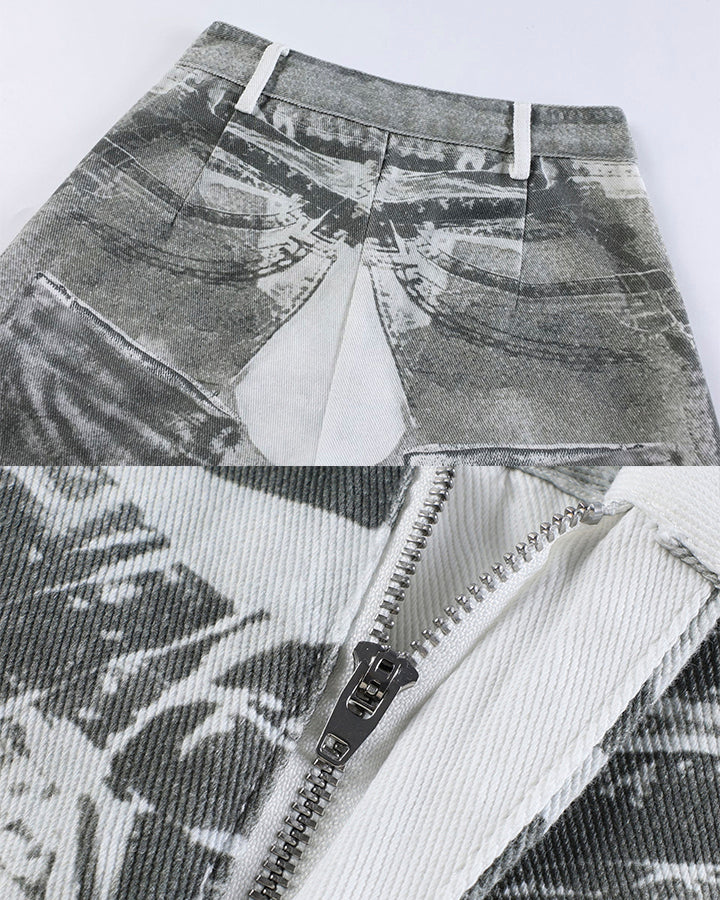 New American 3D Print Wide-Leg Pants - Image 13