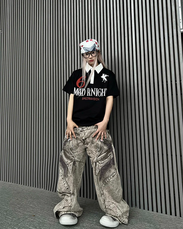 New American Double Waist Heavy Duty Denim Pants - Image 9