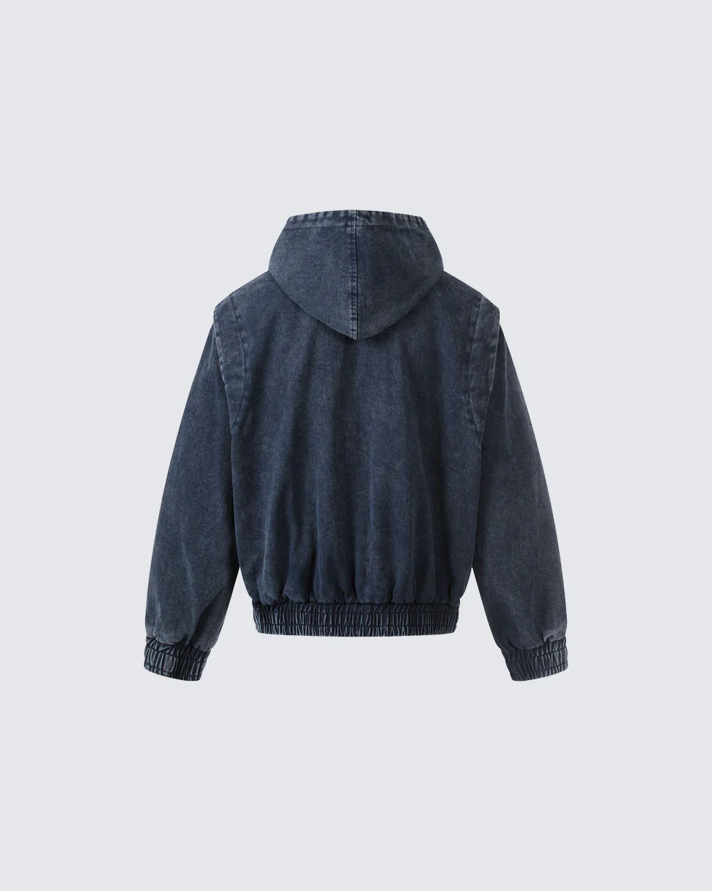 New Arrival Hooded Buckle Denim Jacket - Image 6