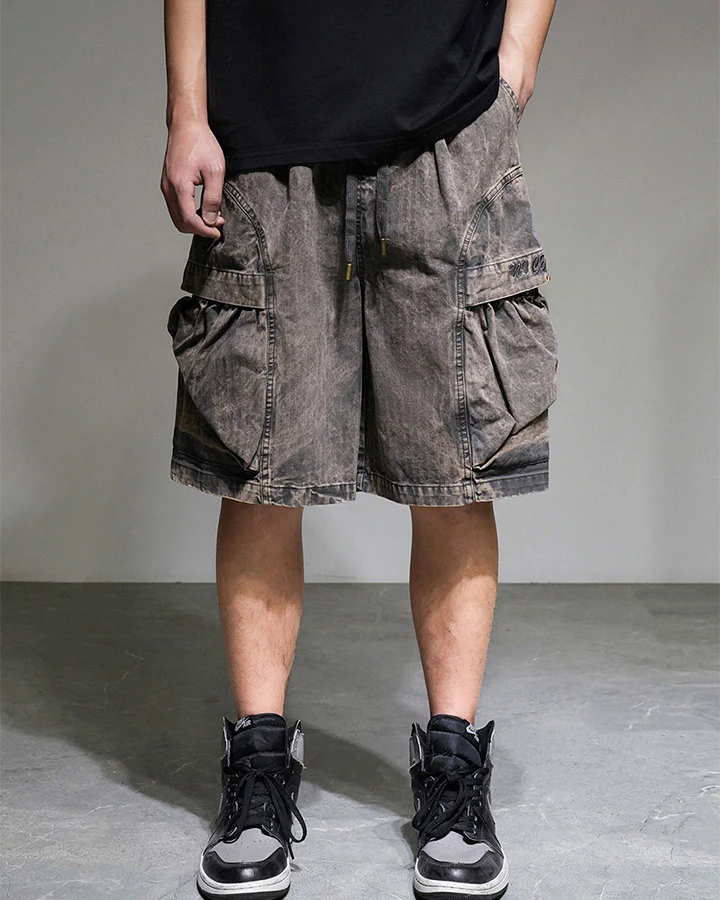 New Arrival Vintage Multi-Pocket Cargo Shorts - Image 2