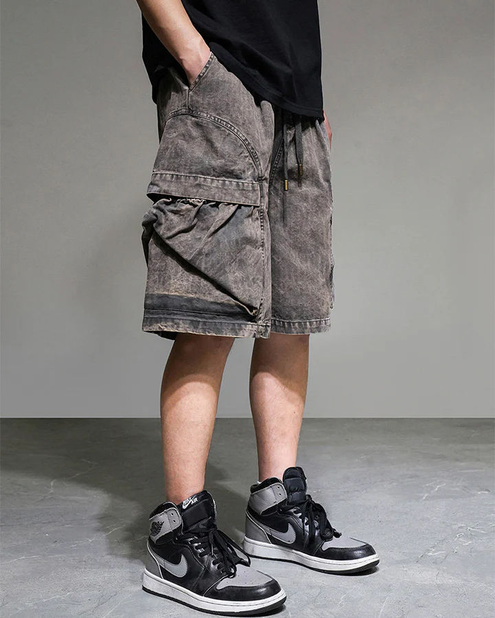 New Arrival Vintage Multi-Pocket Cargo Shorts - Image 3