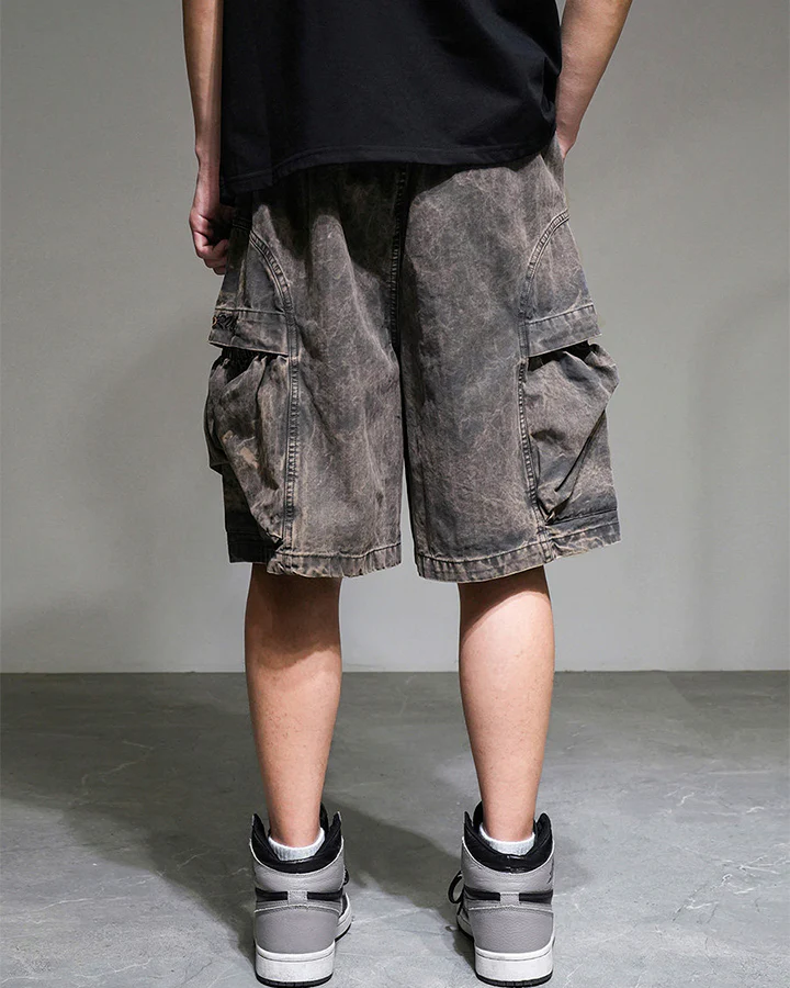 New Arrival Vintage Multi-Pocket Cargo Shorts - Image 5