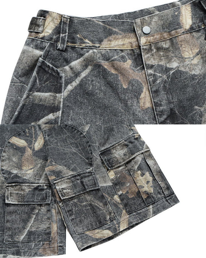 New Camo Utility Wide-Leg Shorts - Image 10