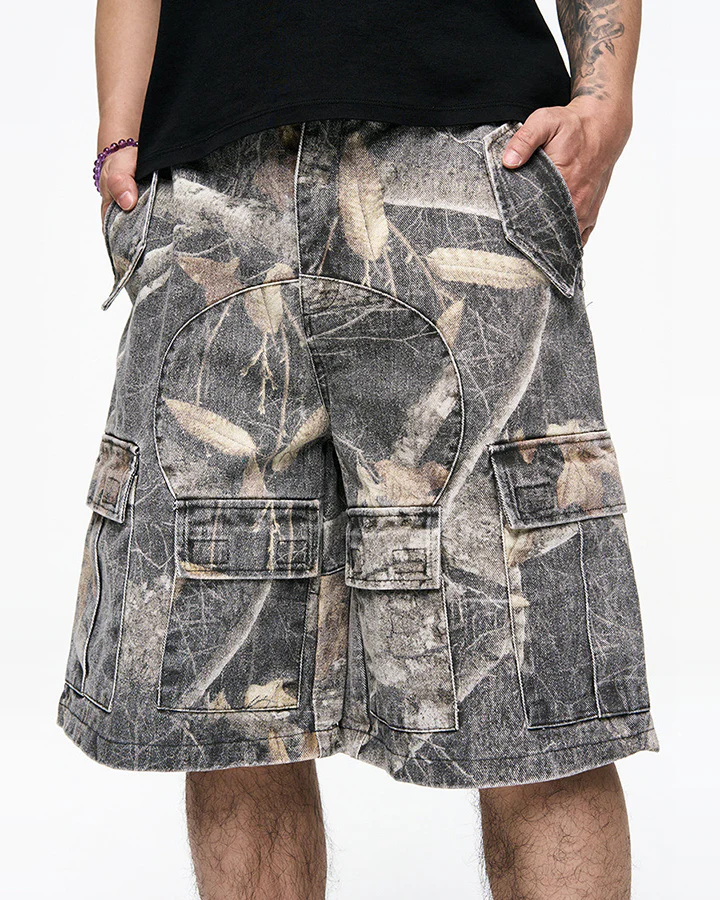 New Camo Utility Wide-Leg Shorts - Image 2