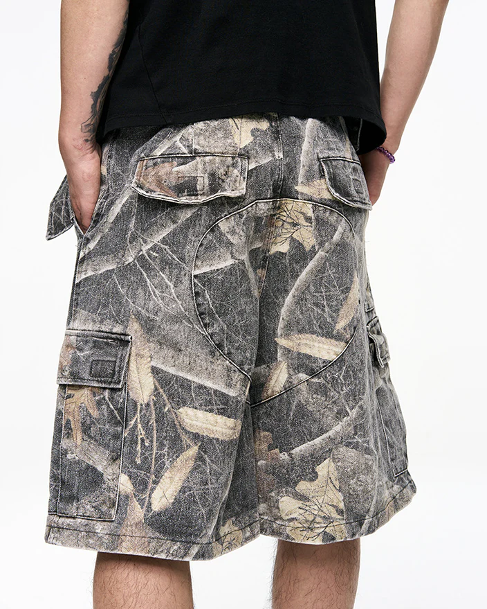 New Camo Utility Wide-Leg Shorts - Image 4