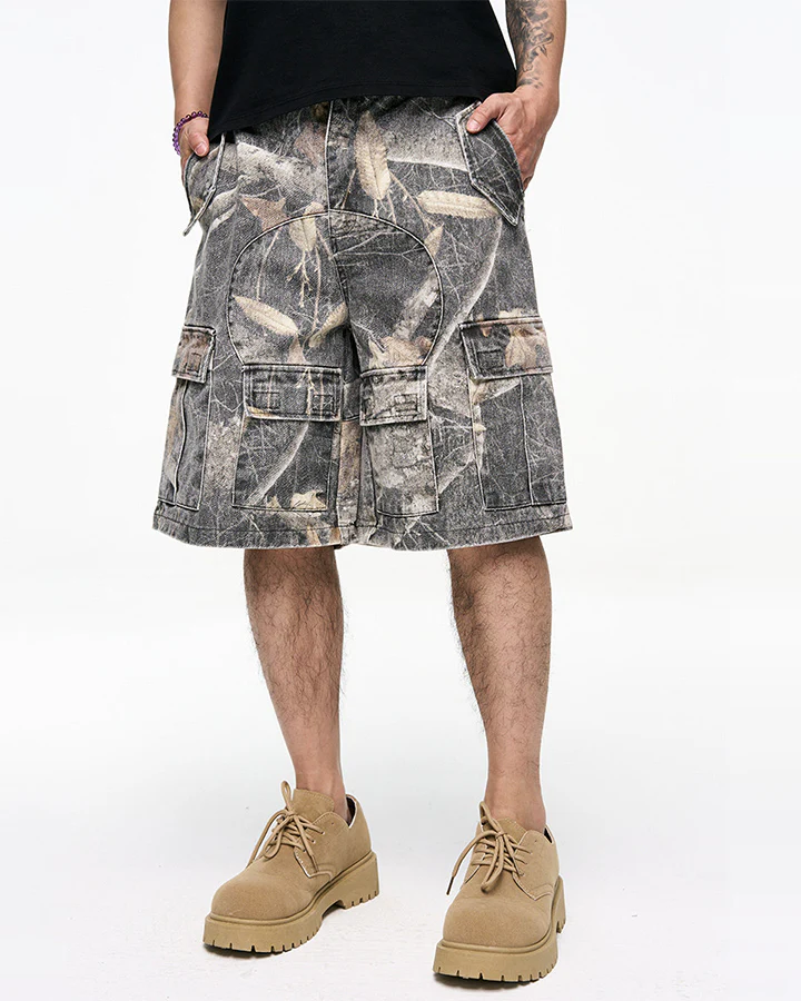 New Camo Utility Wide-Leg Shorts - Image 8