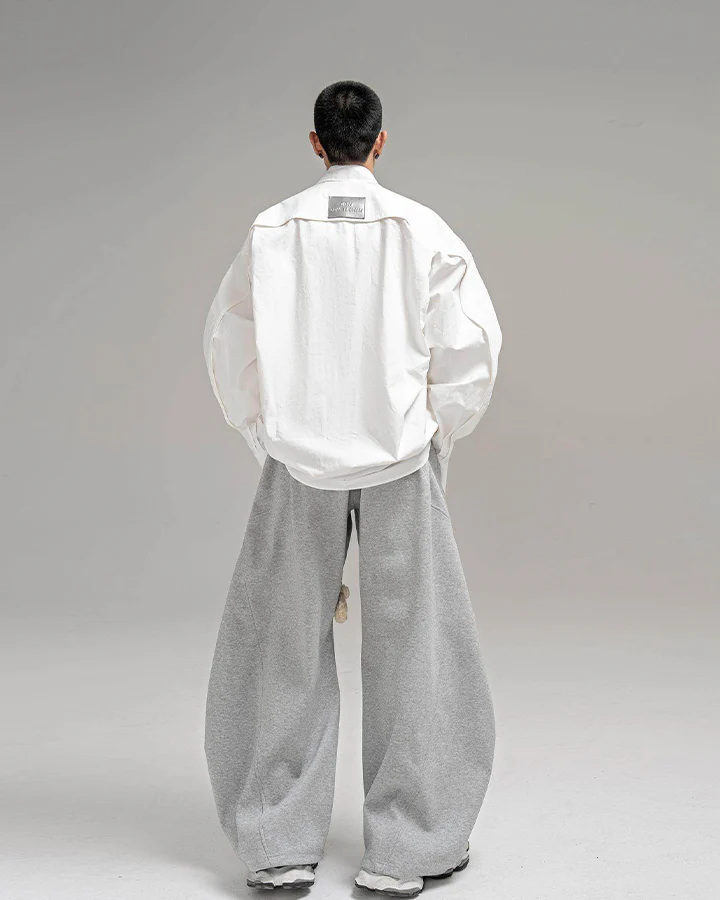 New Casual Relaxed Curved Wide-Leg Pants - Image 6