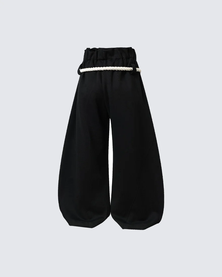 New Casual Relaxed Curved Wide-Leg Pants - Image 8