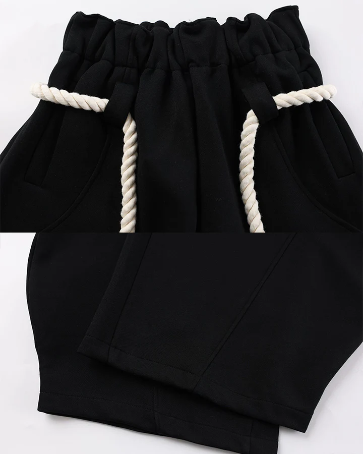 New Casual Relaxed Curved Wide-Leg Pants - Image 9