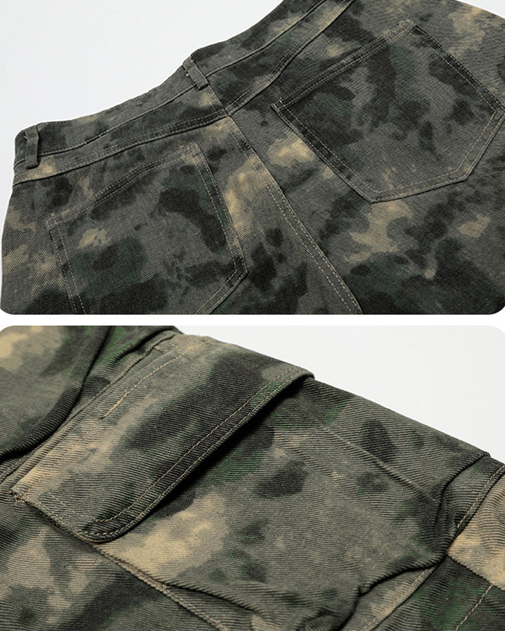 New Cotton Camouflage Cargo Seven-Quarter Shorts - Image 5