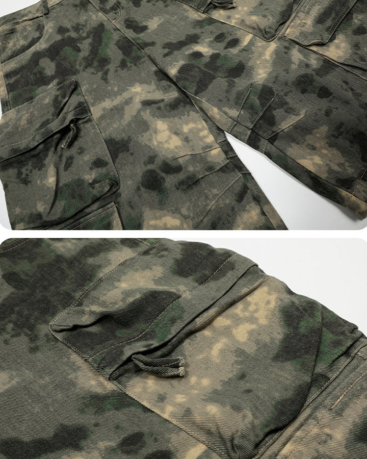 New Cotton Camouflage Cargo Seven-Quarter Shorts - Image 6