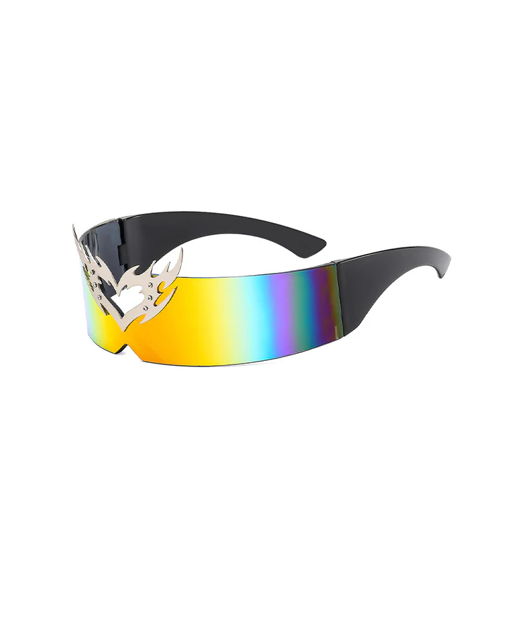 New Flame Heart Resin Sunglasses - Image 2