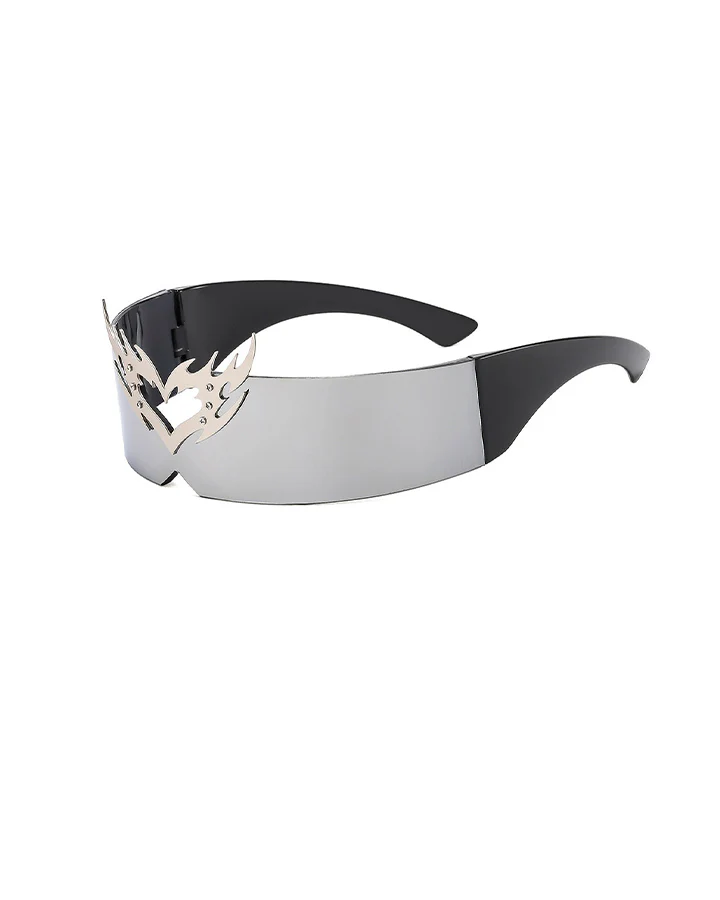 New Flame Heart Resin Sunglasses - Image 3