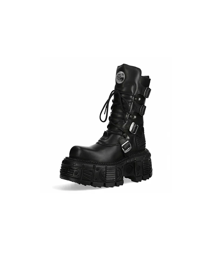 New High-Top Buckled Gothic Boots - Image 2