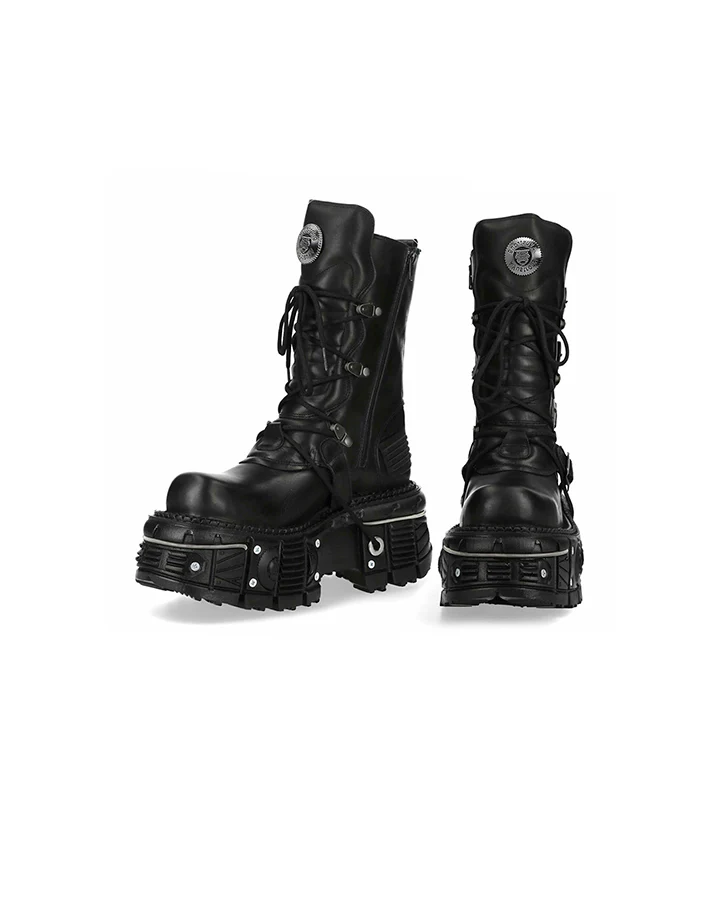 New High-Top Buckled Gothic Boots - Image 7