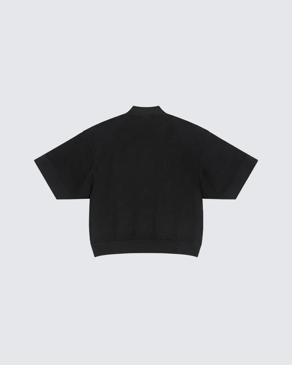 New Minimal Mock Neck Short Sleeve T-Shirt - Image 10