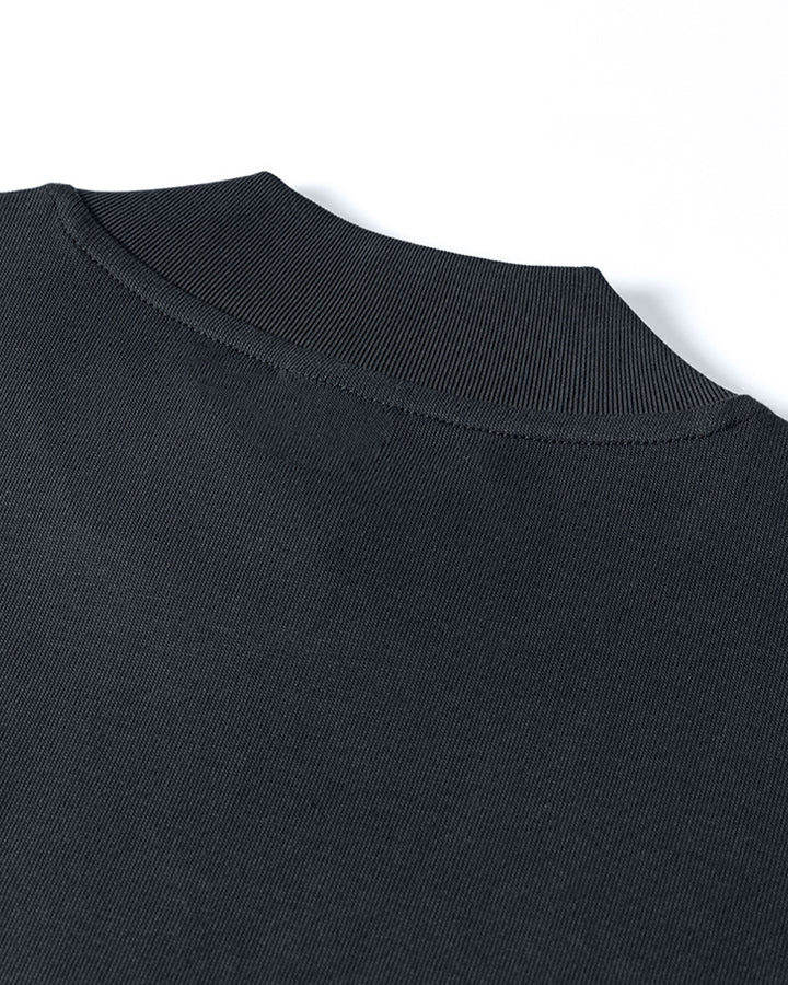 New Minimal Mock Neck Short Sleeve T-Shirt - Image 17