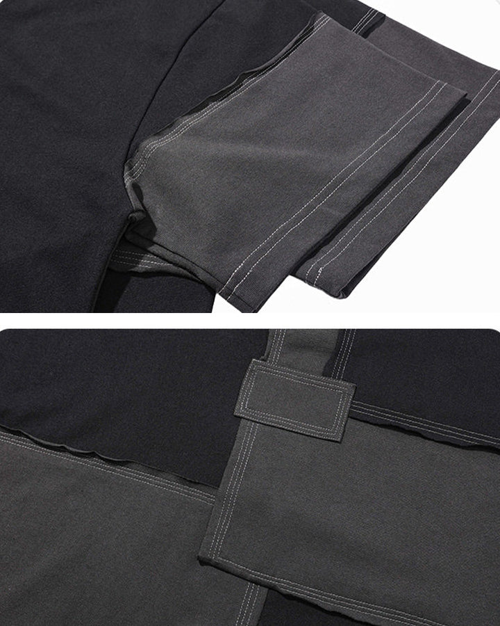 New Patchwork Panel Short Sleeve T-Shirt - Image 6