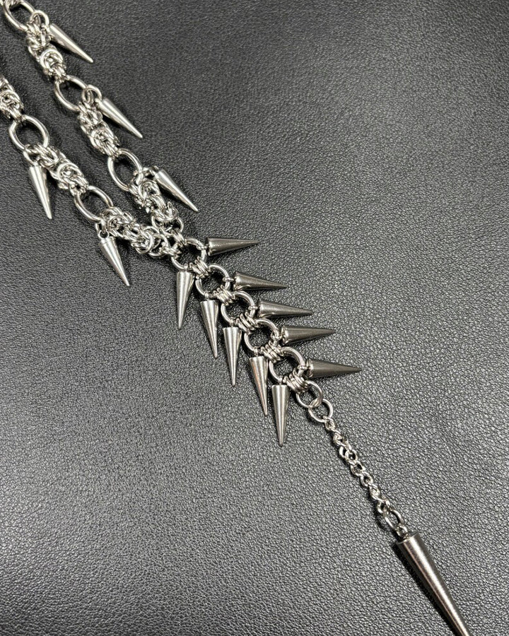 New Punk Spike Tassel Necklace - Image 3
