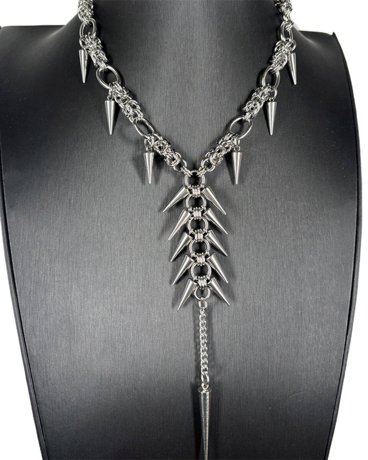 New Punk Spike Tassel Necklace - Image 4