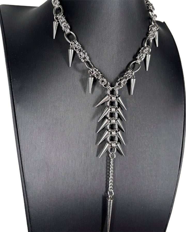 New Punk Spike Tassel Necklace - Image 5