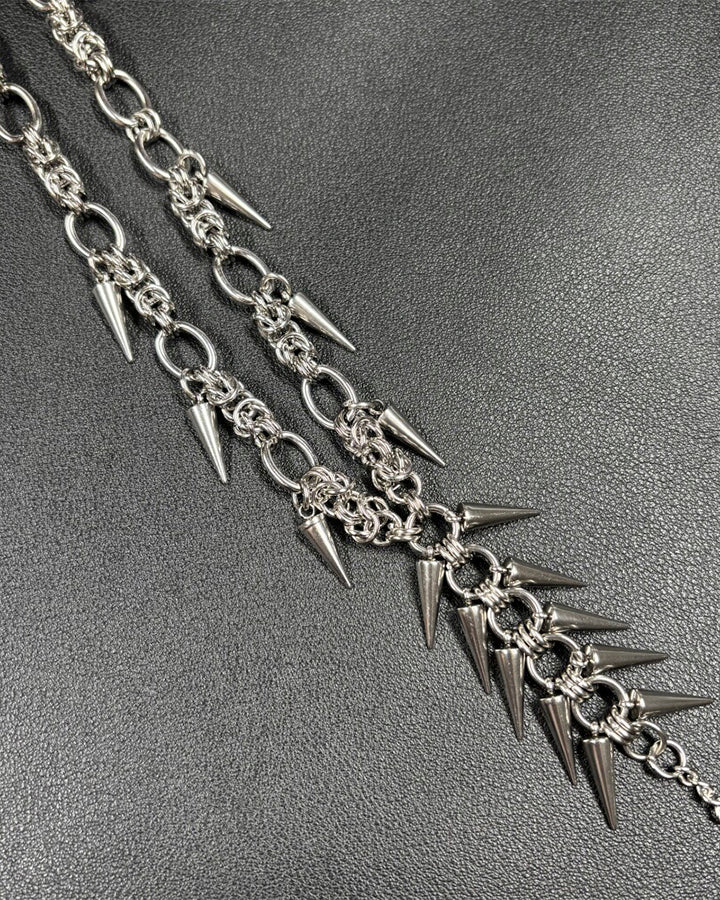New Punk Spike Tassel Necklace - Image 6