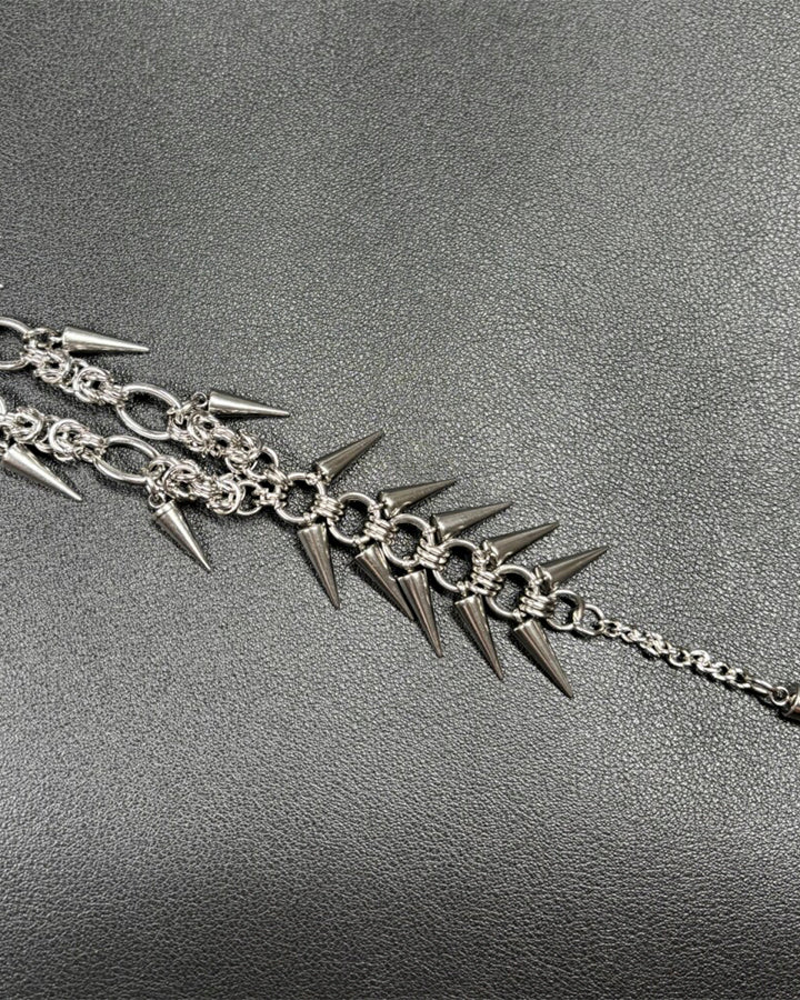 New Punk Spike Tassel Necklace - Image 7
