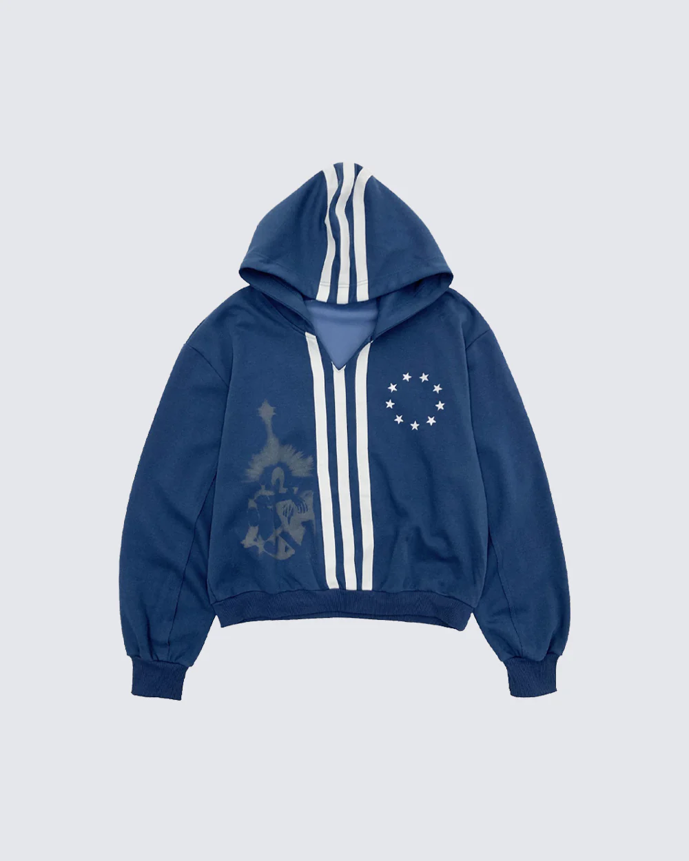 New Punk Stripe Hooded Sweatshirt - Image 3