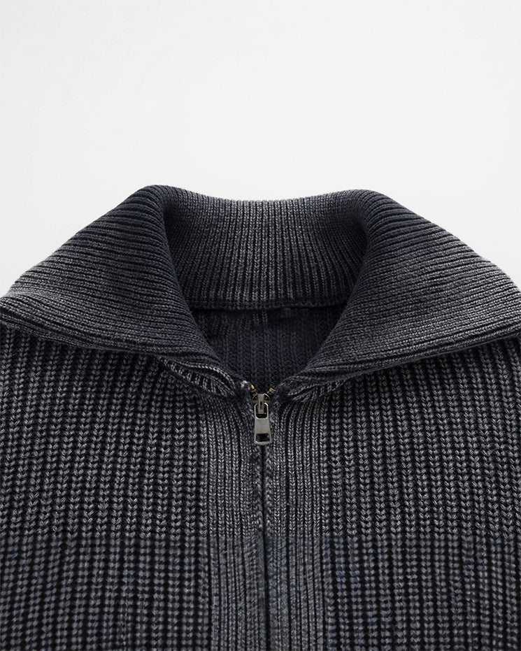 New Simple Solid Color Pocket Knit Sweater - Image 4