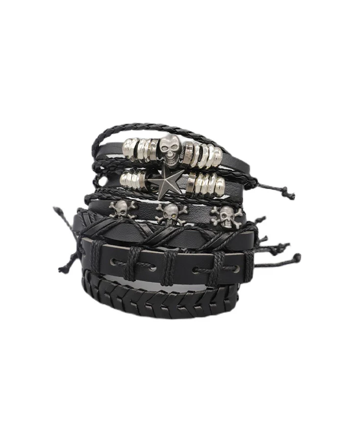 New Star Skull Braided Wristbands - Image 2