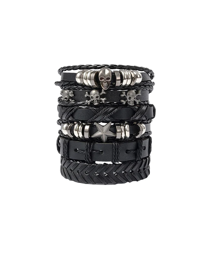 New Star Skull Braided Wristbands - Image 3