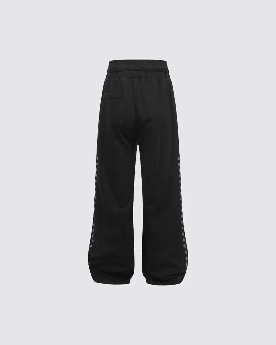 New Street Washed Distressed Curved Track Pants - Image 8