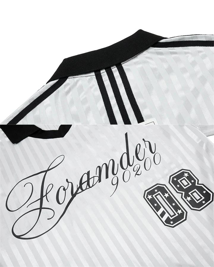 New Striped Polo Jersey T-Shirt - Image 12