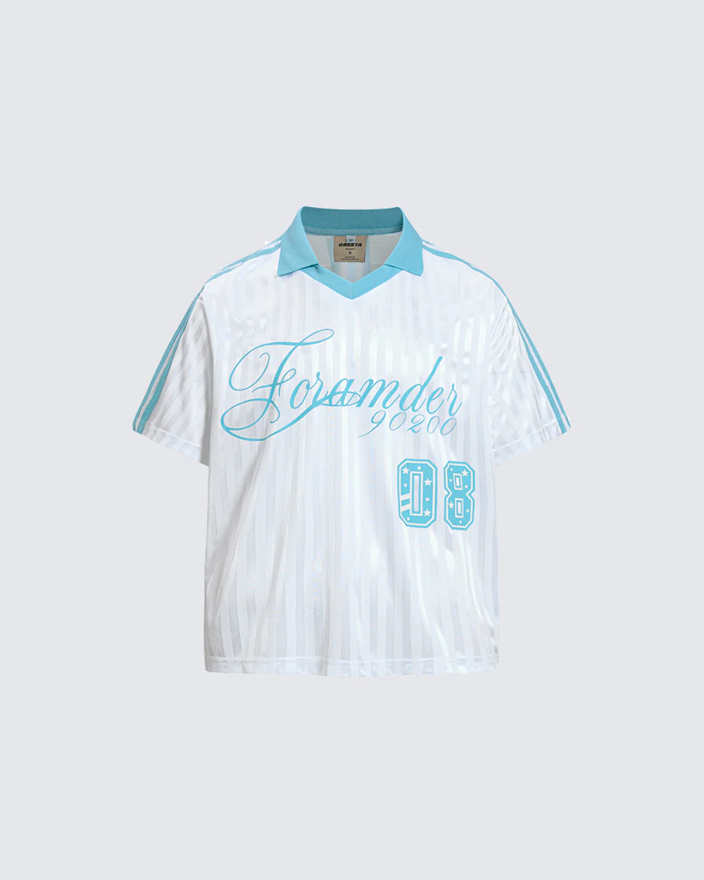New Striped Polo Jersey T-Shirt - Image 3