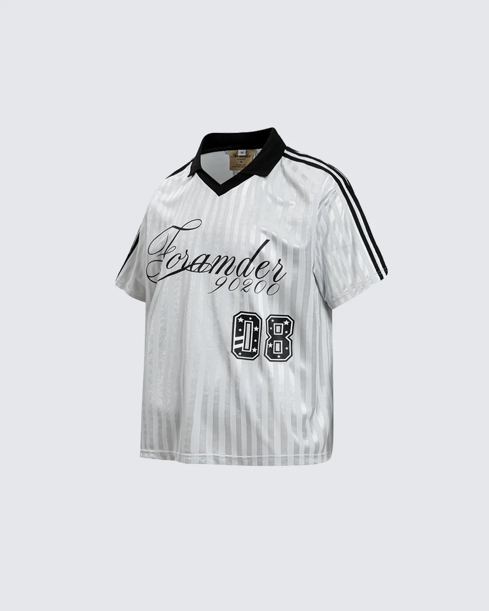 New Striped Polo Jersey T-Shirt - Image 7