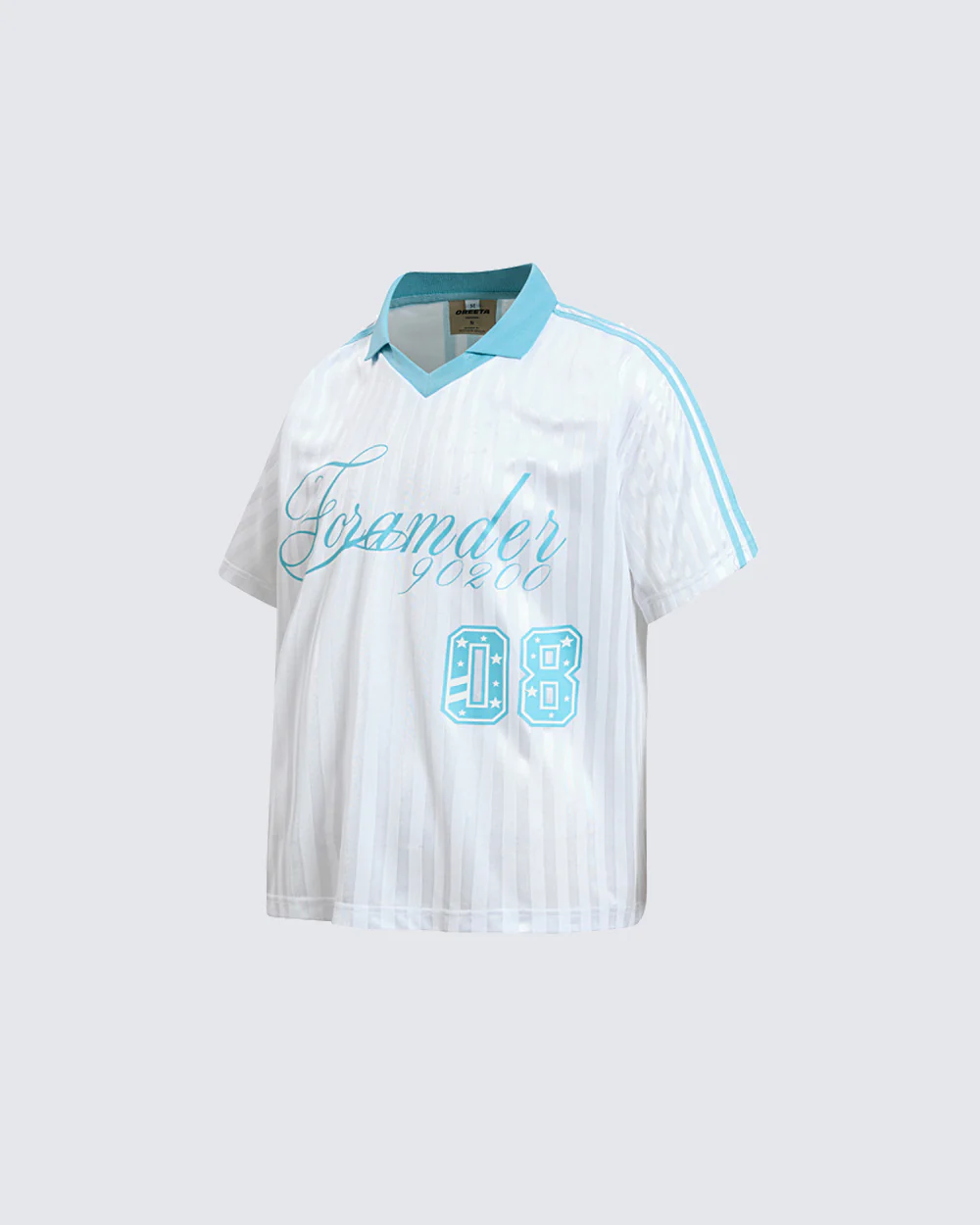 New Striped Polo Jersey T-Shirt - Image 9