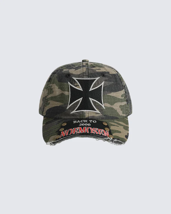 New Vintage Cross Stud Baseball Cap - Image 2