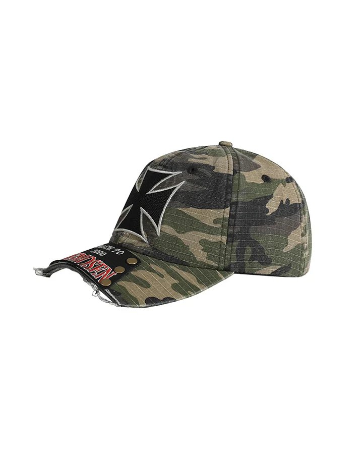 New Vintage Cross Stud Baseball Cap - Image 4