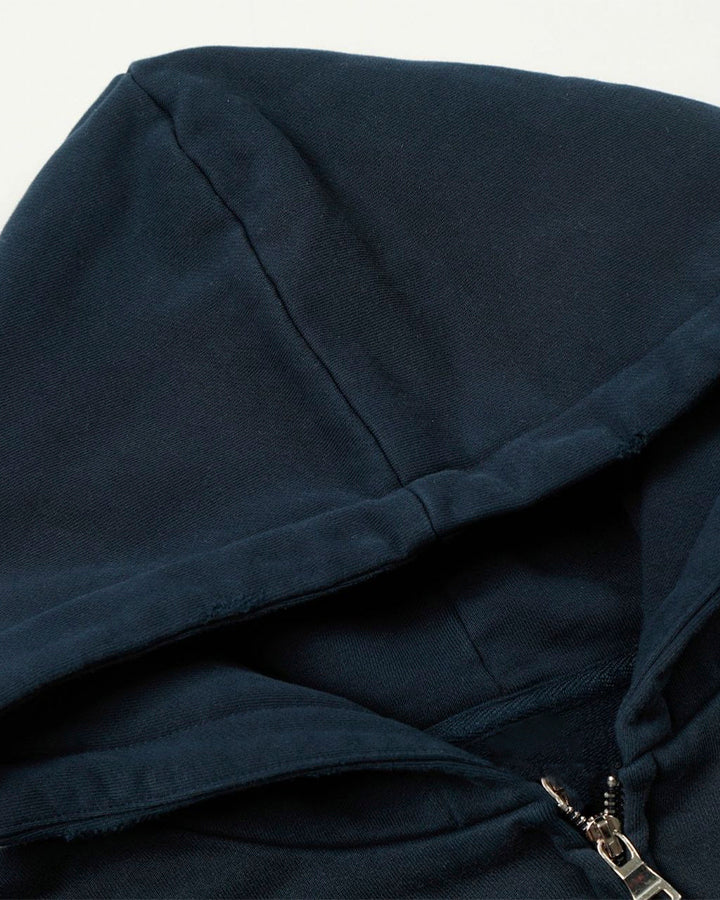 New Vintage Distressed Zipper Hoodie - Image 3